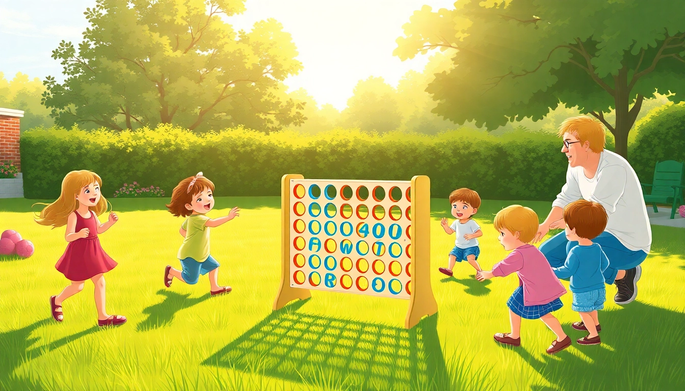 Engage Your Guests: The Joy of Playing Connect Four Yard Game Outdoors