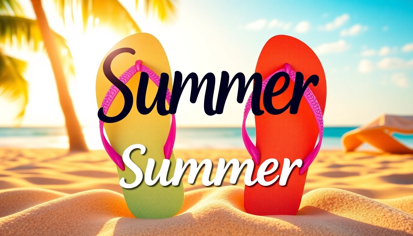 Explore stylish flip-flops featuring summer designs and colors, inviting you to Click Here and shop now.