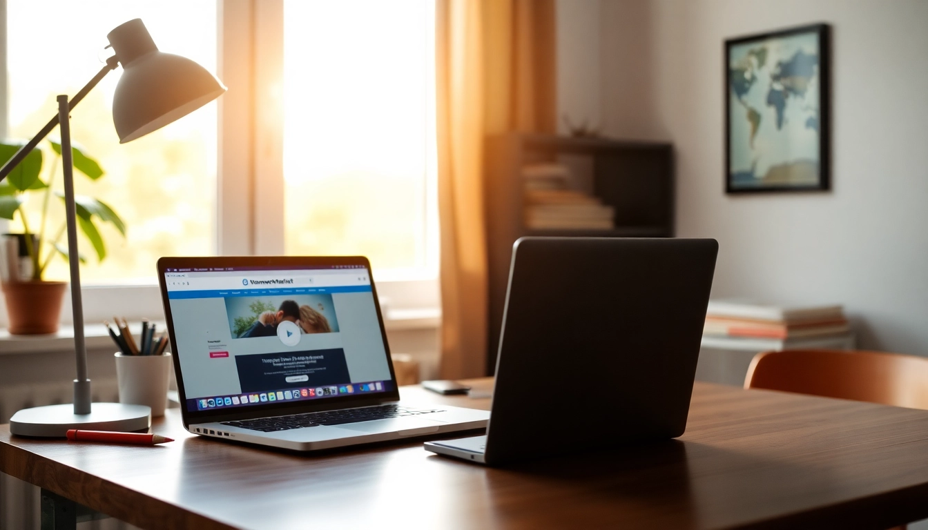 Engage with Homeworkmarket in a serene study setup showcasing a laptop and organized workspace.