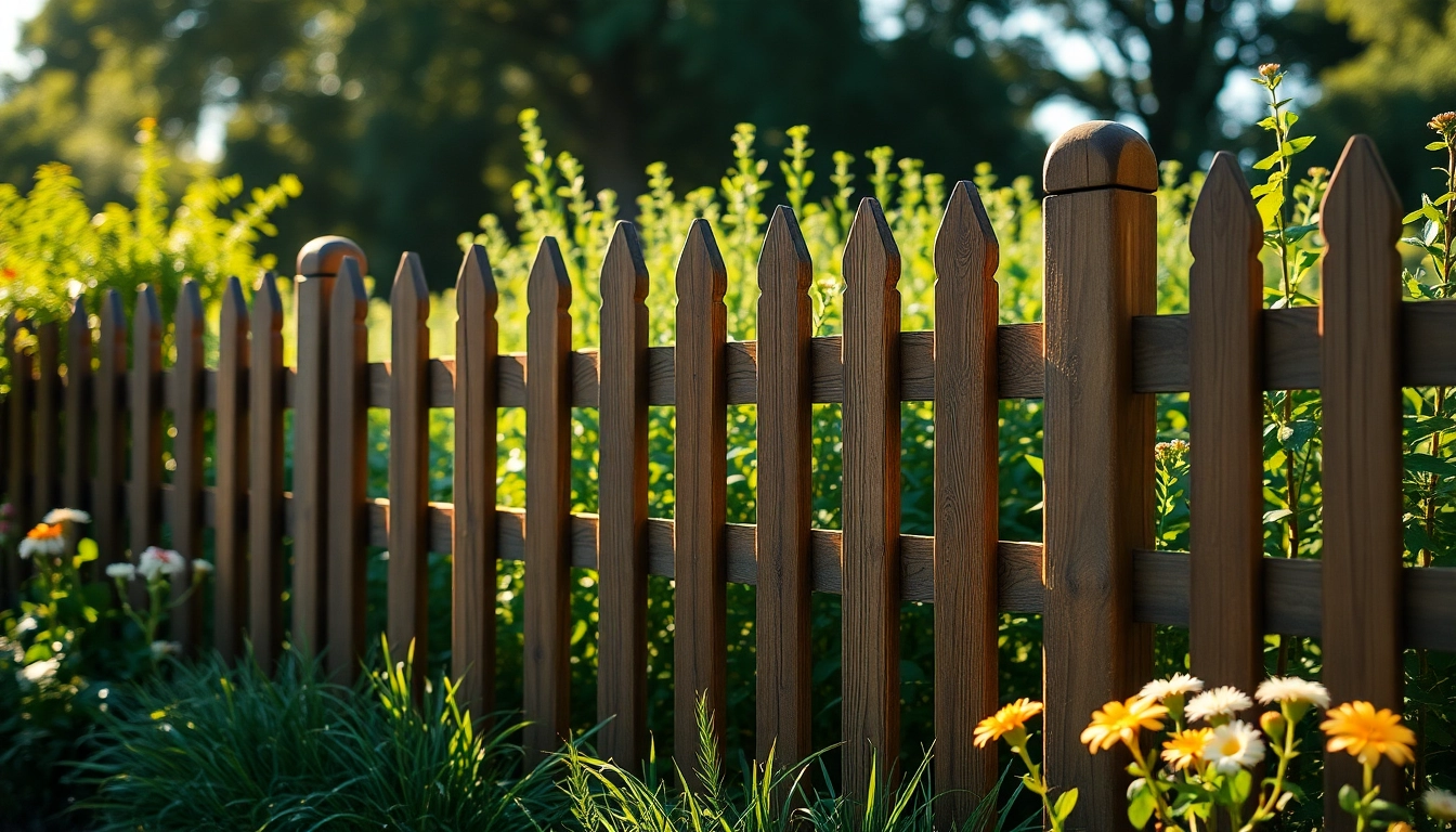 Enhance your outdoor space with quality fencing from fencing companies Manchester, showcasing a beautiful wooden fence.