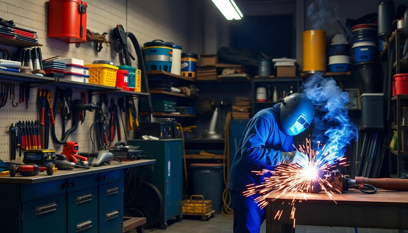 Browse top-quality welding supplies near me in a well-equipped workshop for your projects.