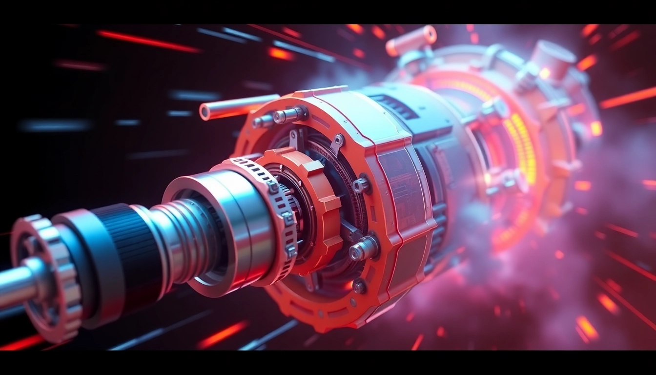 Capture a stunning Technische Animation of a mechanical device, highlighting its intricate movements in vivid detail.