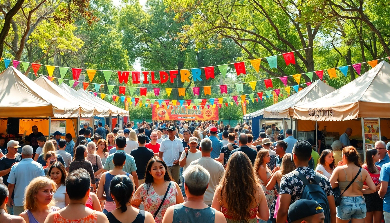 Organizing and celebrating wildfire events in a vibrant festival atmosphere.