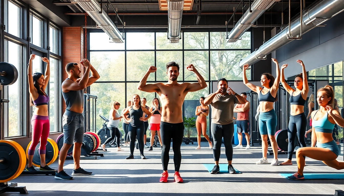 Experience the community spirit at the best gym in Jersey City with diverse members working out.