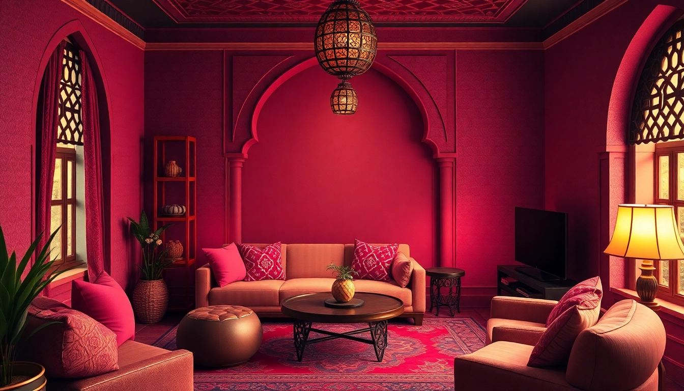 Engage in شات فله الخليج with a vibrant digital chat room showcasing Arabian design elements.