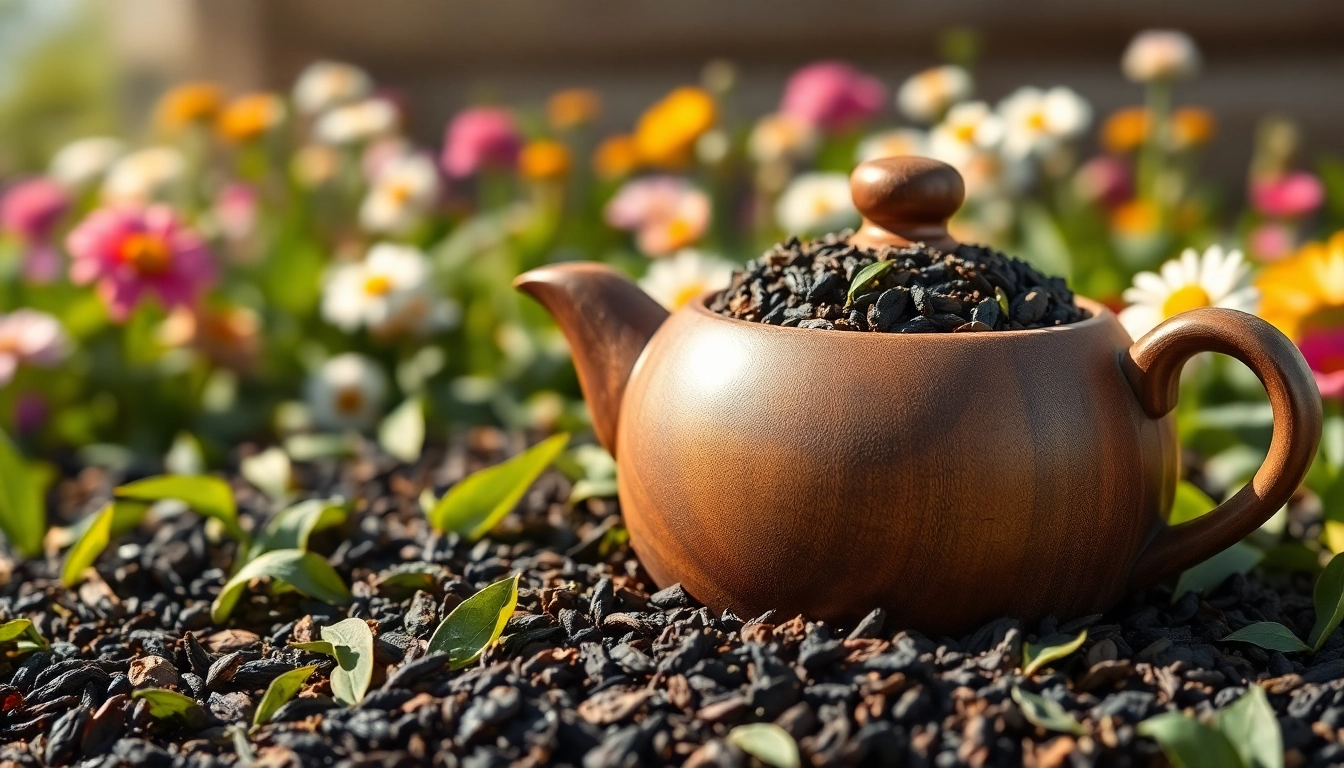 Experience the rich flavors of Single origin tea showcased in a beautiful rustic setting.