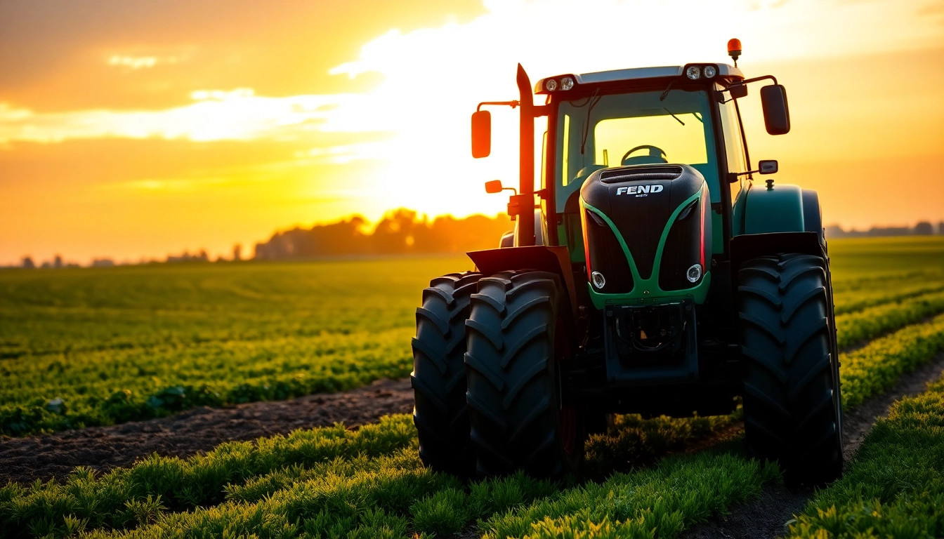 Fendt Traktor in Aktion auf dem Feld mit beeindruckendem Design und klarer Sicht.