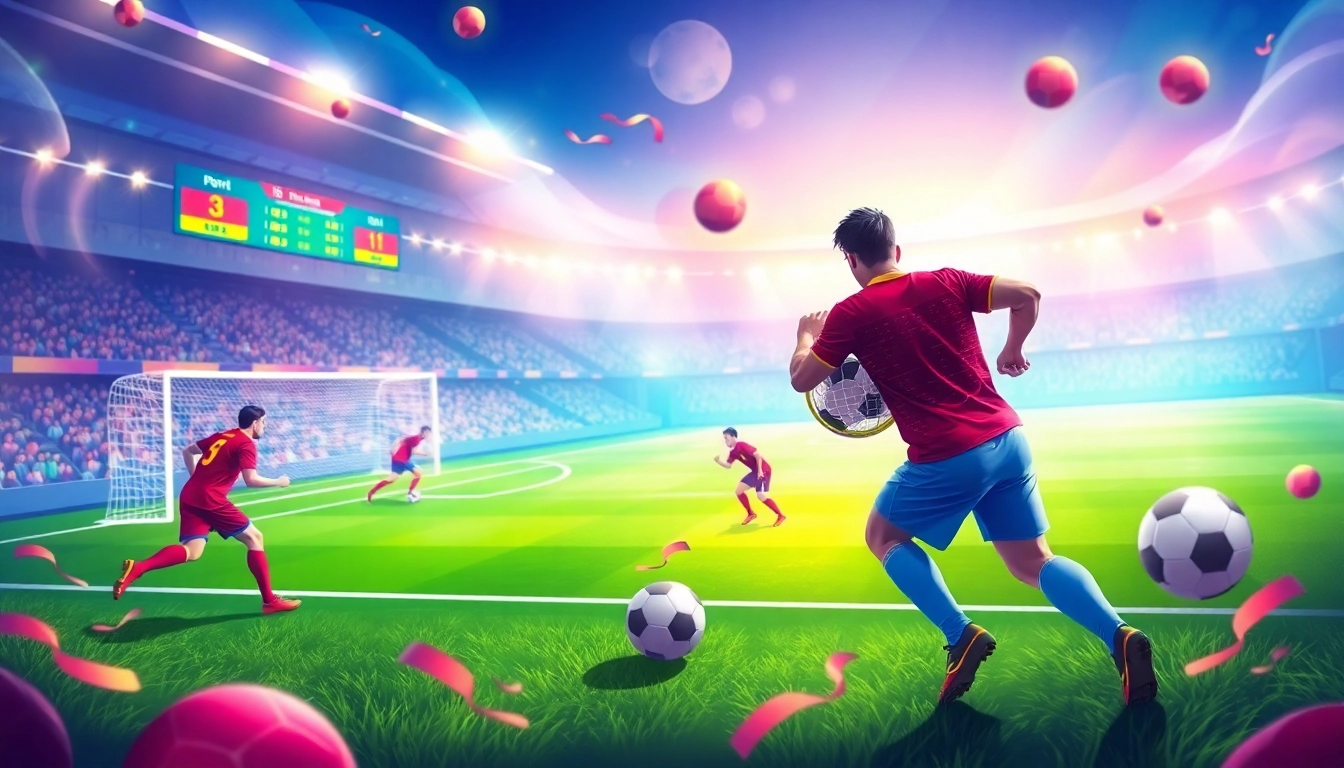 Join judi bola terpercaya games with engaging visuals of football betting and interactive elements.