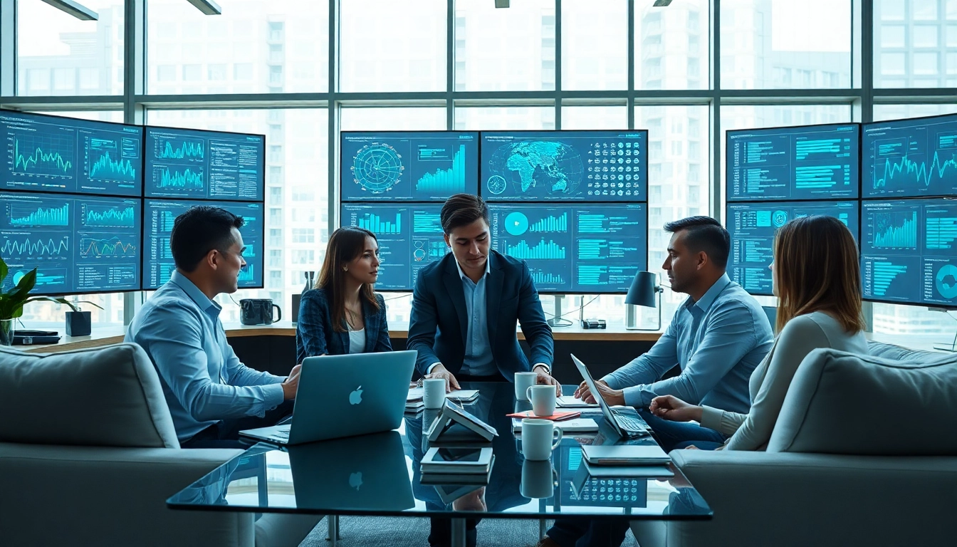Data Transformation and Reconciliation in a collaborative office environment, showcasing teamwork and technology.