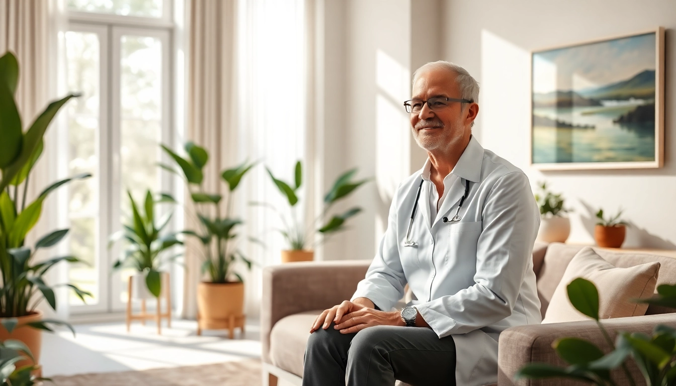Promote mental health awareness with a therapist in a calming environment.